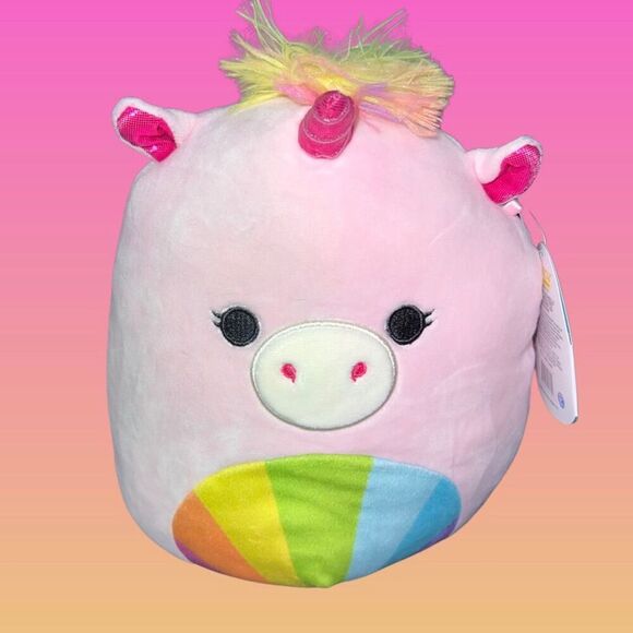NWT Amor the Unicorn Pink Rainbow  8" Squishmallow - Picture 4 of 4